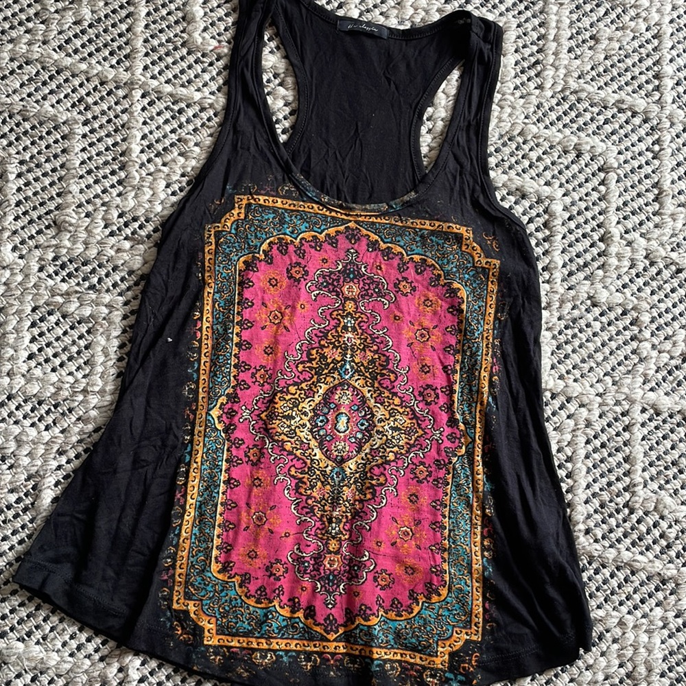 The Classic Tapestry Print Racerback Tank - Picture 2 of 5